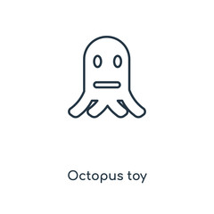 octopus toy icon vector