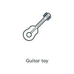guitar toy icon vector