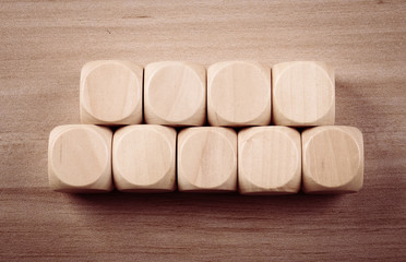 Blank Wooden Cubes