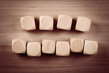 Blank Wooden Cubes