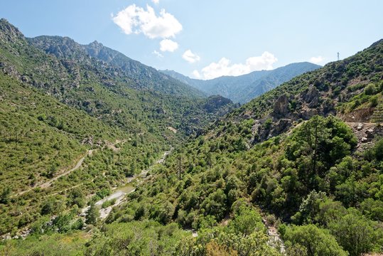 Frankreich - Korsika - Fluss Golo bei Corte