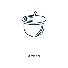 acorn icon vector
