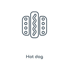 hot dog icon vector
