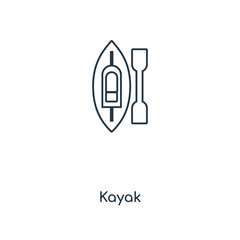 kayak icon vector