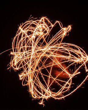 abstract painting with light