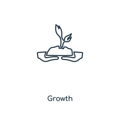 growth icon vector