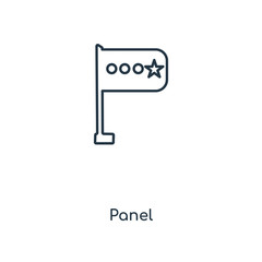 Obraz premium panel icon vector