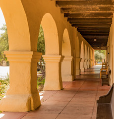 Mission Santa In&eacute;s, Solvang, California, USA. One of the series of 21 Spanish religious outposts in Alta California established in the 18th and 19th centuries and founded by Father Jun&iacute;pero Serra.