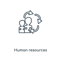 human resources icon vector