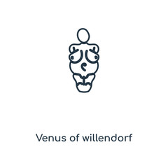 venus of willendorf icon vector