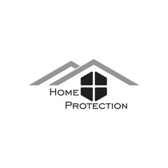 home protection symbol logo vector