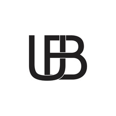 letters ub linked logo vector