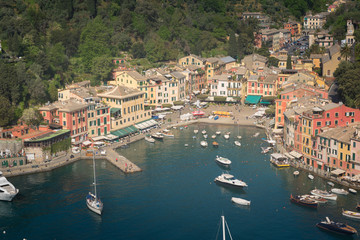 Fototapeta na wymiar Portofino village on Ligurian coast in Italy