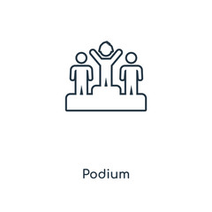 podium icon vector