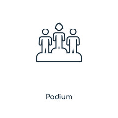 podium icon vector