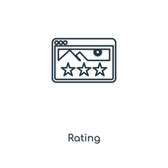 rating icon vector