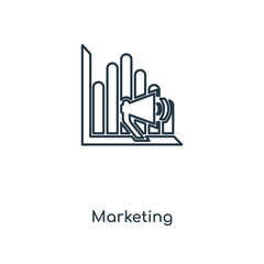 marketing icon vector