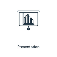 presentation icon vector
