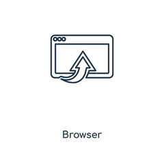 browser icon vector