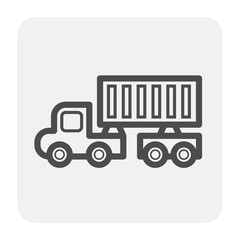 trailer truck icon