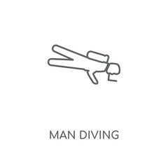 man diving icon