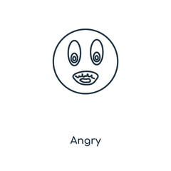 angry icon vector