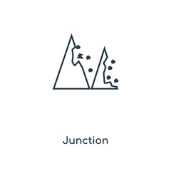 junction icon vector