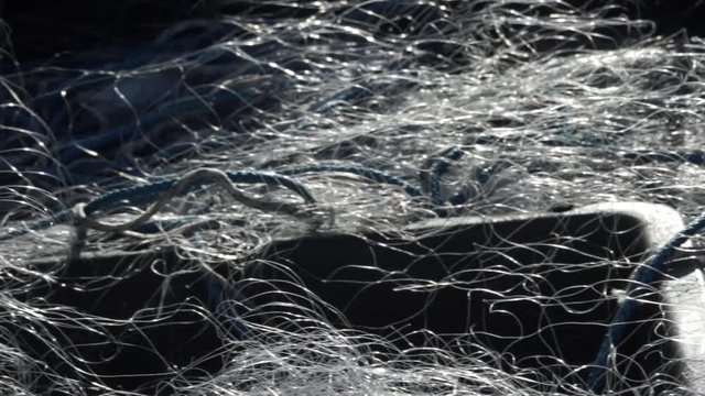 fishing nets in the containers