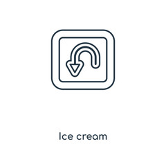 ice cream icon vector