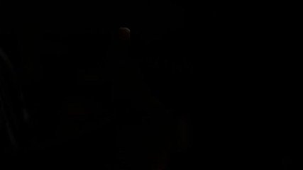 Powerful and emotional close up of hands gestures of a speaking male