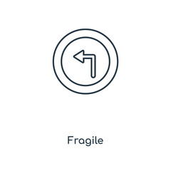 fragile icon vector