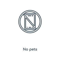no pets icon vector