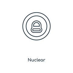 nuclear icon vector