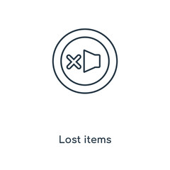 Fototapeta premium lost items icon vector