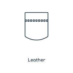 leather icon vector