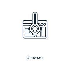 browser icon vector