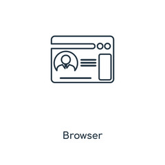 browser icon vector