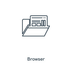 browser icon vector