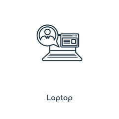 laptop icon vector