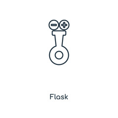flask icon vector