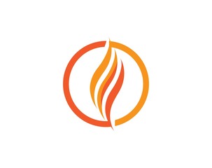 Fire flame Logo Template vector icon Oil, gas and energy logo concept © indra23_anu