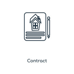 contract icon vector