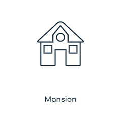 mansion icon vector