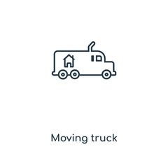 moving truck icon vector