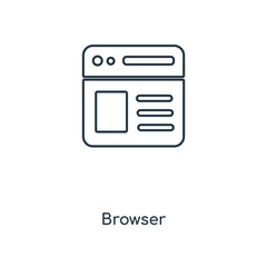 browser icon vector