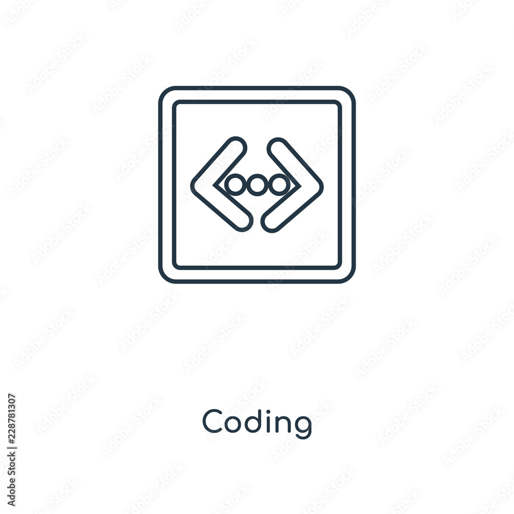 Poster coding icon vector