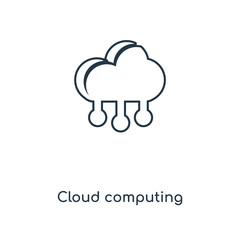 cloud computing icon vector