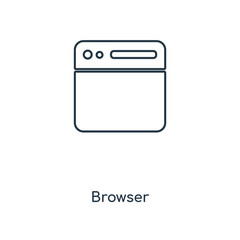 browser icon vector