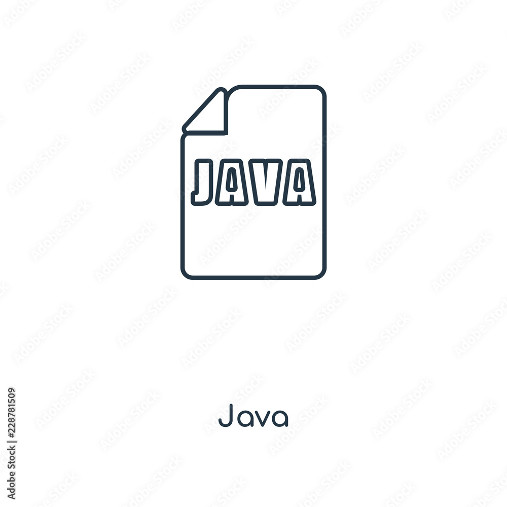 Poster java icon vector