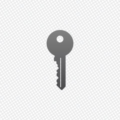 key icon. On grid background
